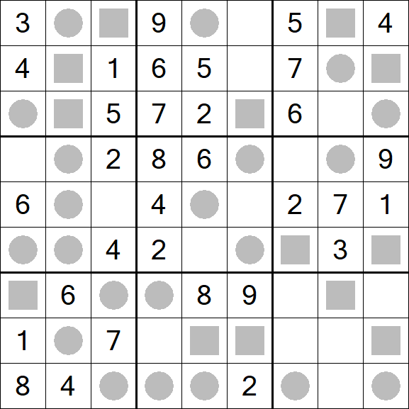 Even-Odd Sudoku - Einfach