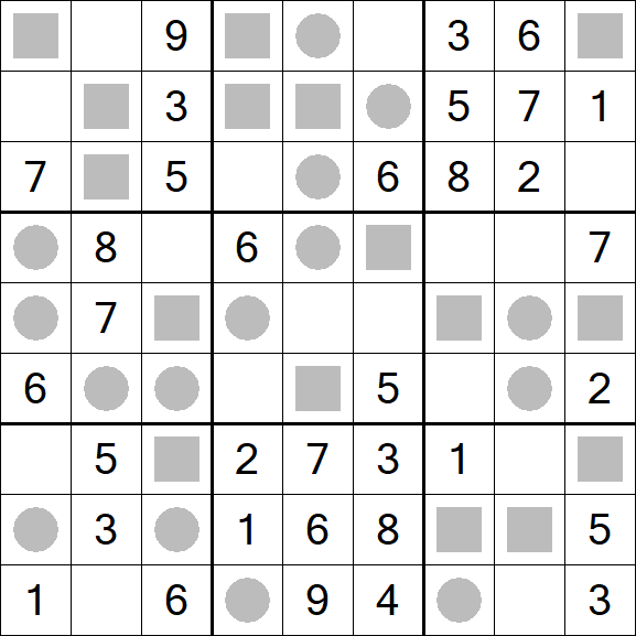 Even-Odd Sudoku - Einfach