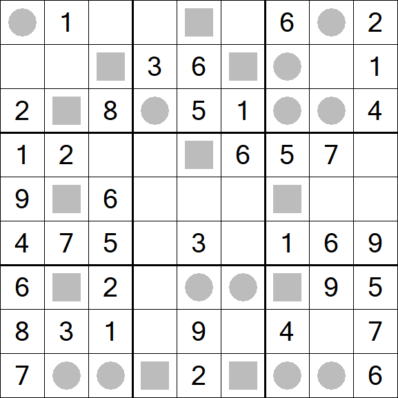 Even-Odd Sudoku - Einfach