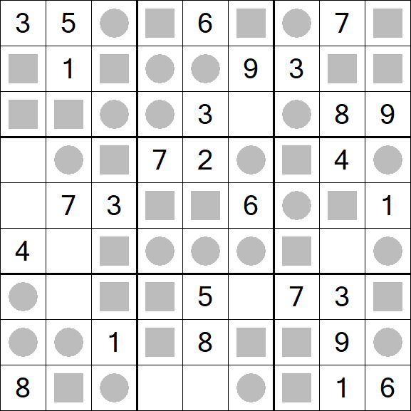 Even-Odd Sudoku - Einfach