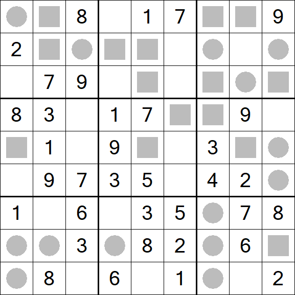 Even-Odd Sudoku - Einfach
