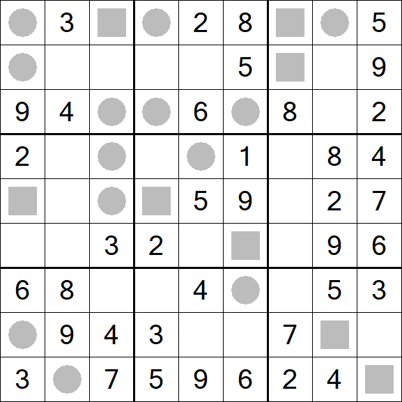 Even-Odd Sudoku - Einfach