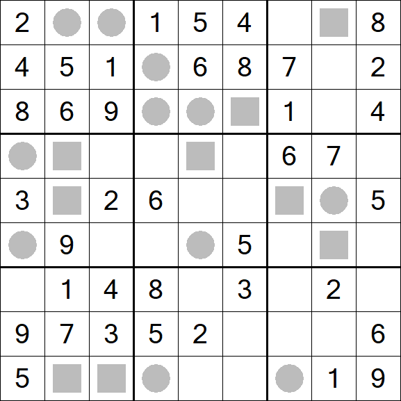 Even-Odd Sudoku - Einfach