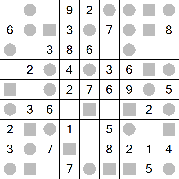 Even-Odd Sudoku - Einfach