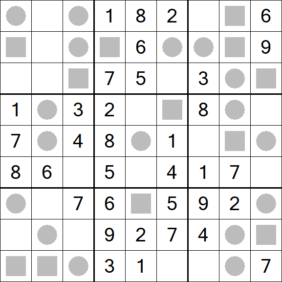 Even-Odd Sudoku - Einfach