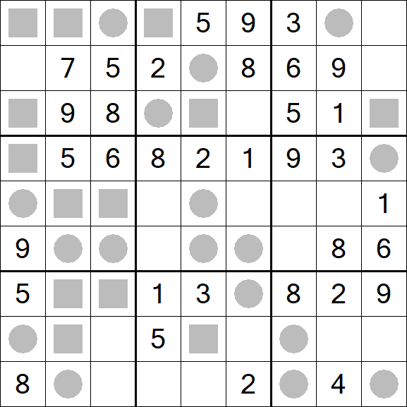 Even-Odd Sudoku - Einfach