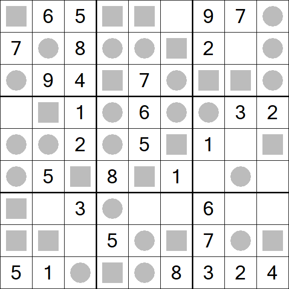 Even-Odd Sudoku - Einfach