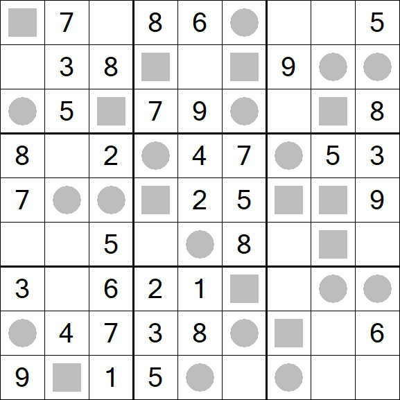Even-Odd Sudoku - Easy