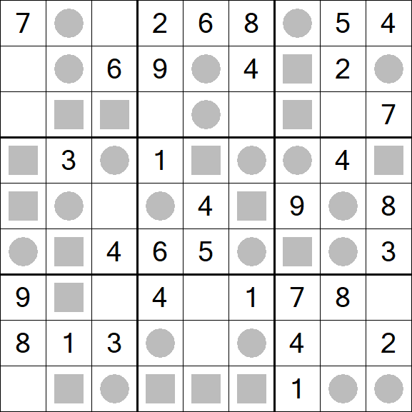 Even-Odd Sudoku - Einfach