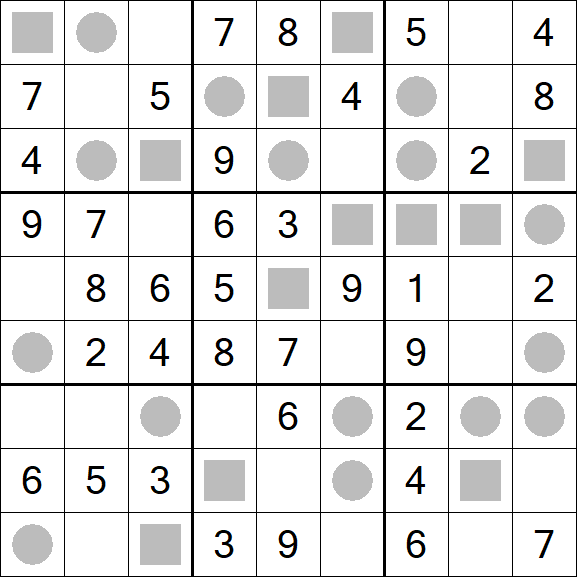 Even-Odd Sudoku - Easy