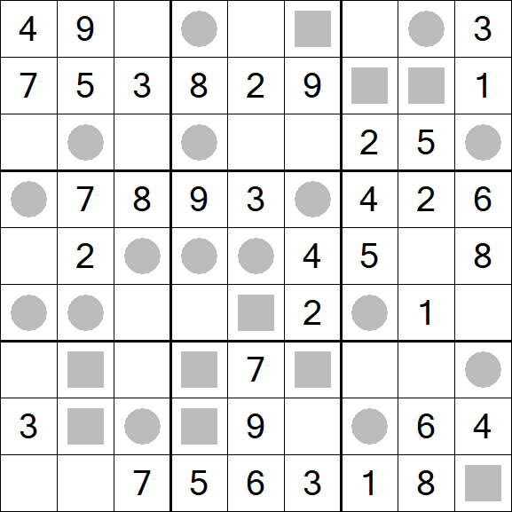 Even-Odd Sudoku - Easy