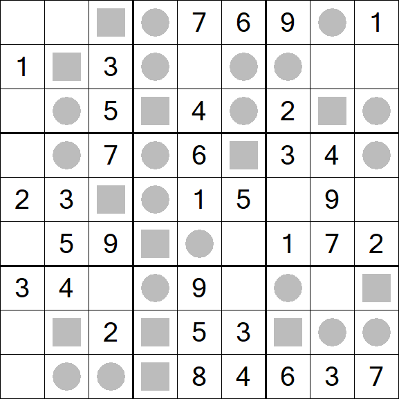 Even-Odd Sudoku - Easy