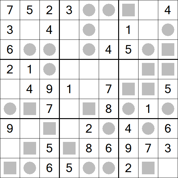 Even-Odd Sudoku - Easy