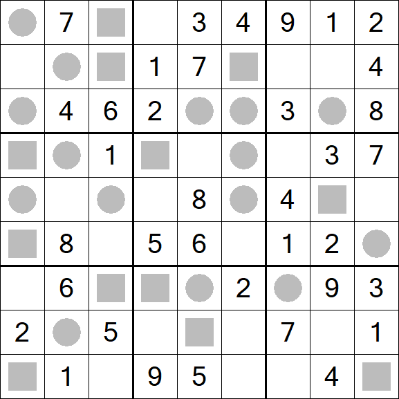 Even-Odd Sudoku - Einfach