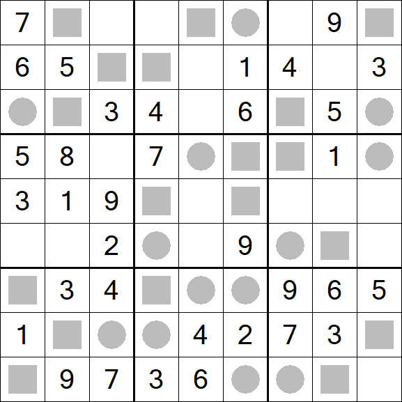 Even-Odd Sudoku - Easy