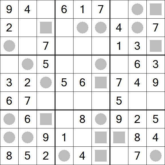 Even-Odd Sudoku - Einfach