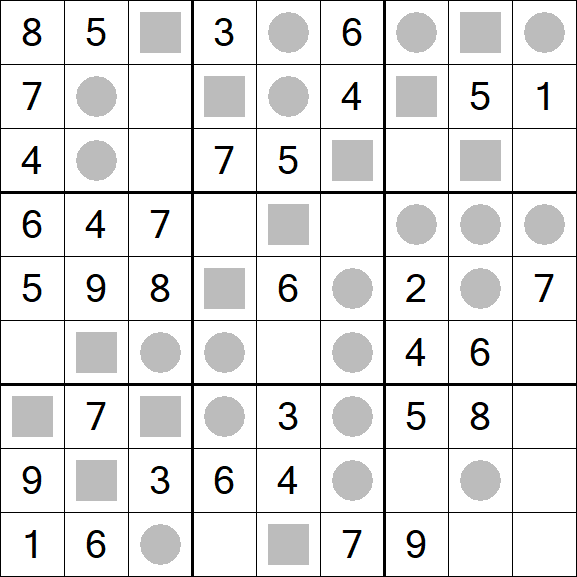 Even-Odd Sudoku - Einfach