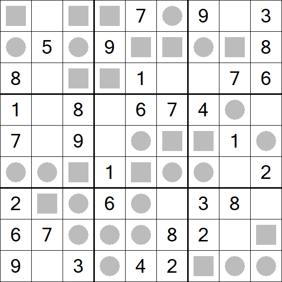Even-Odd Sudoku - Einfach