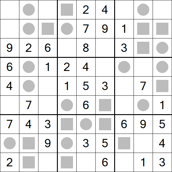 Even-Odd Sudoku - Einfach