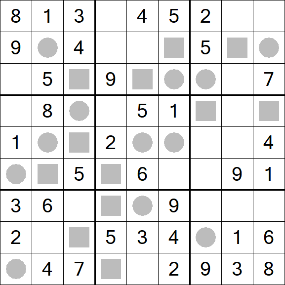 Even-Odd Sudoku - Einfach