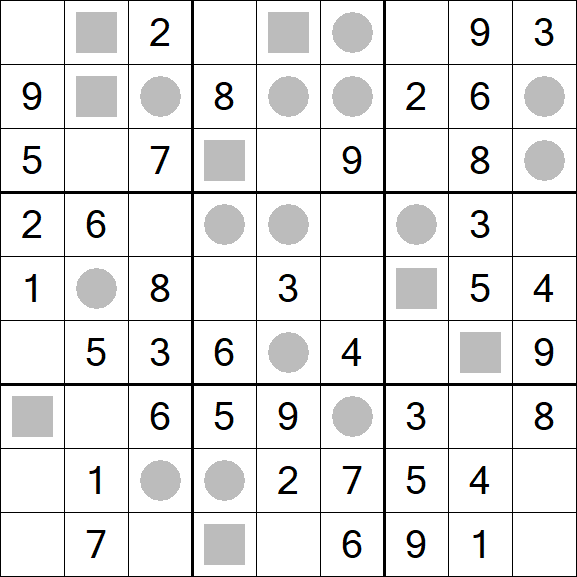 Even-Odd Sudoku - Einfach