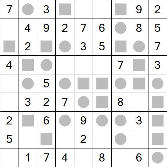 Even-Odd Sudoku - Easy