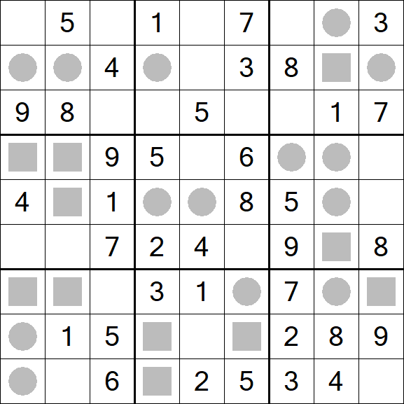 Even-Odd Sudoku - Einfach