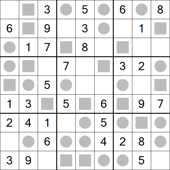 Even-Odd Sudoku - Easy