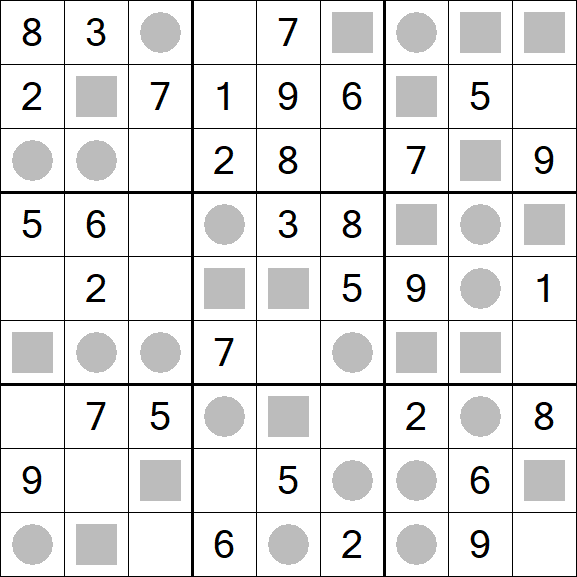 Even-Odd Sudoku - Einfach