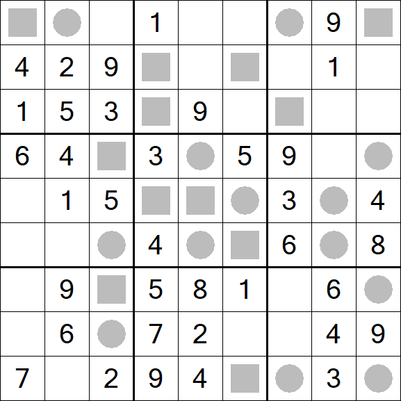 Even-Odd Sudoku - Einfach