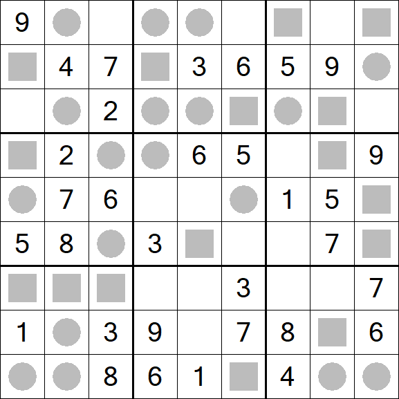 Even-Odd Sudoku - Einfach