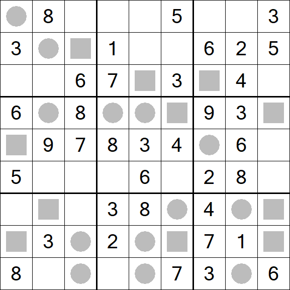 Even-Odd Sudoku - Easy