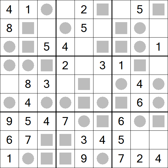 Even-Odd Sudoku - Einfach