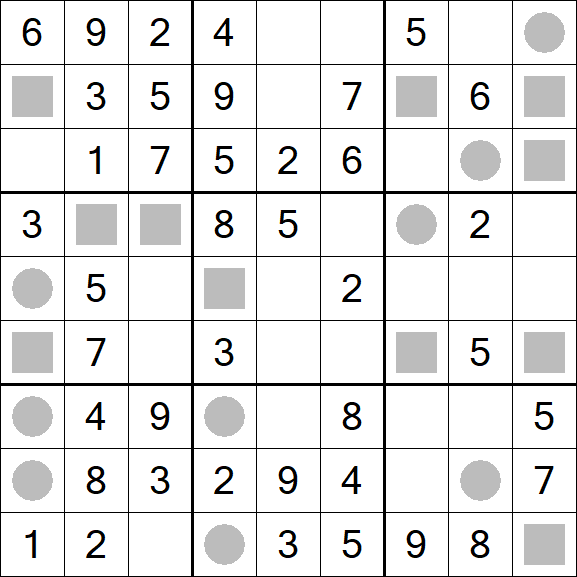 Even-Odd Sudoku - Easy