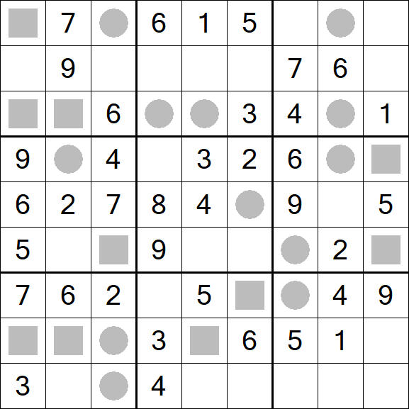 Even-Odd Sudoku - Easy