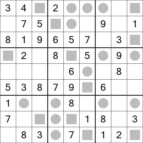 Even-Odd Sudoku - Easy
