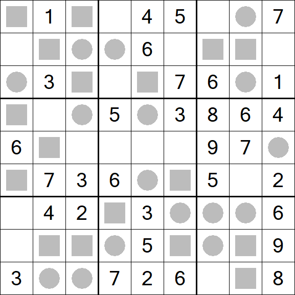 Even-Odd Sudoku - Einfach