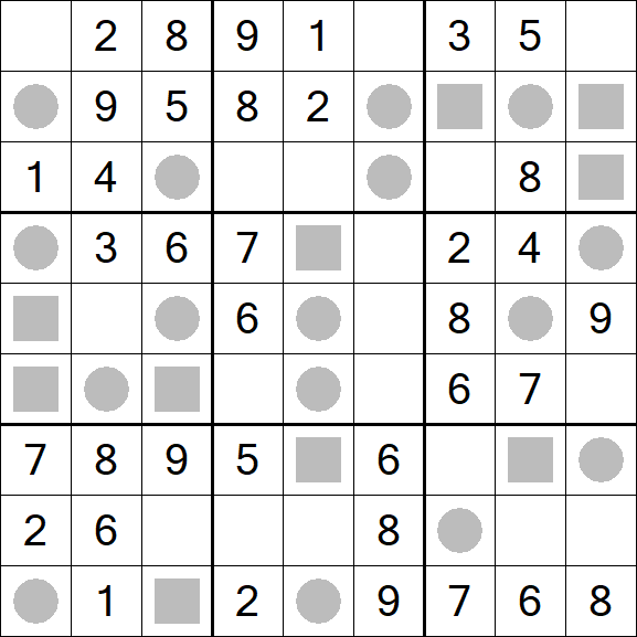 Even-Odd Sudoku - Einfach