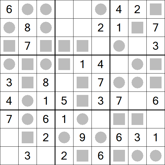 Even-Odd Sudoku - Einfach