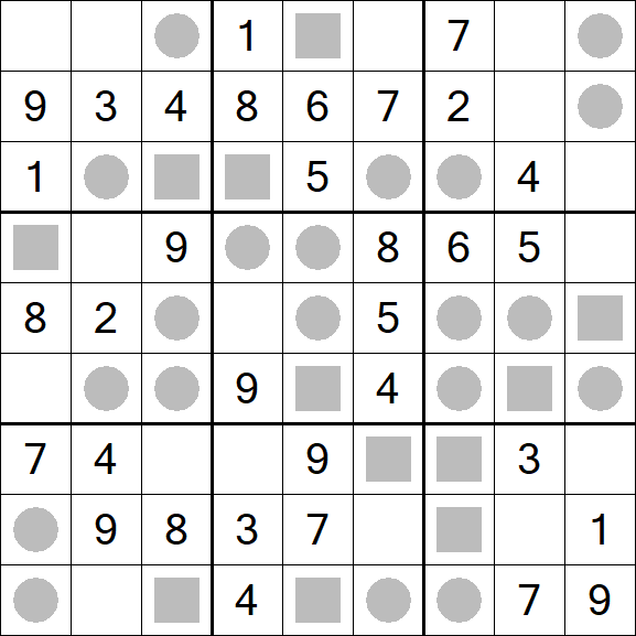 Even-Odd Sudoku - Einfach