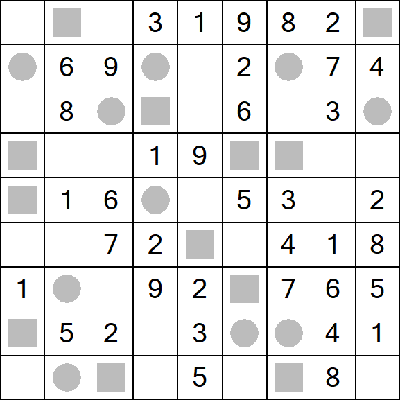 Even-Odd Sudoku - Einfach