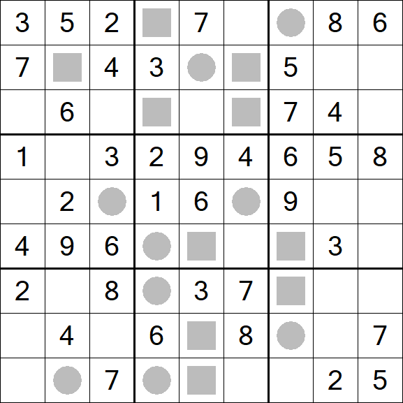 Even-Odd Sudoku - Einfach