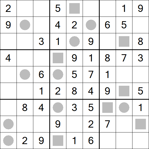 Even-Odd Sudoku - Einfach