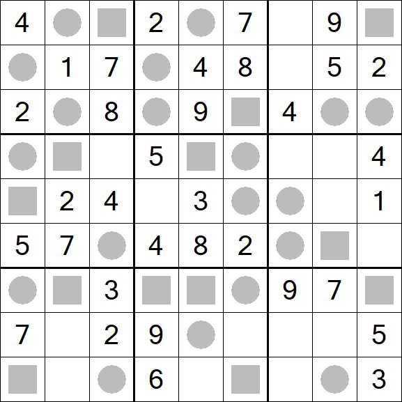 Even-Odd Sudoku - Easy