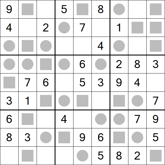 Even-Odd Sudoku - Easy