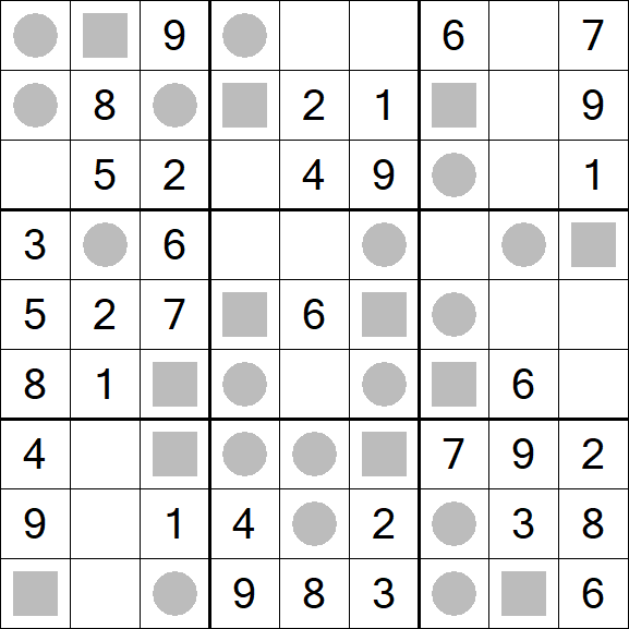 Even-Odd Sudoku - Einfach