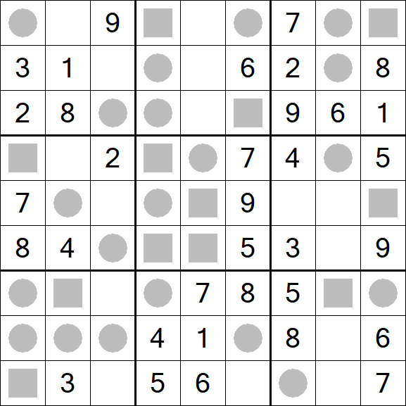 Even-Odd Sudoku - Einfach