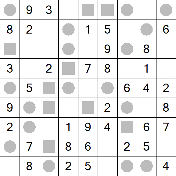 Even-Odd Sudoku - Einfach