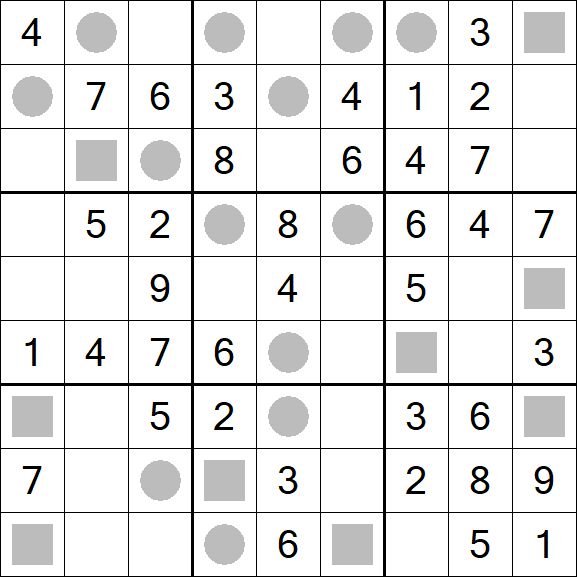 Even-Odd Sudoku - Einfach