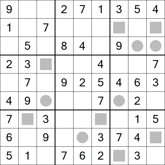 Even-Odd Sudoku - Einfach
